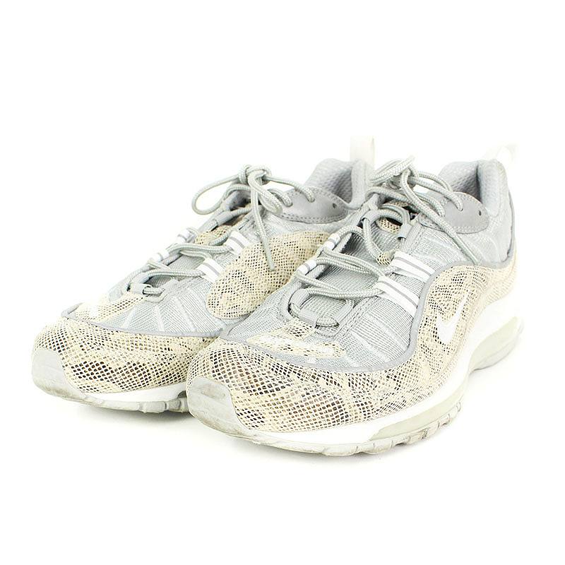 ?????? SUPREME X Nike NIKE Air Max 98 snakeskin sneakers (26.5cm gray) bb33#rinkan*B ?????? SUPREME X Nike NIKE Air Max 98 snakeskin sneakers (26.5cm gray) bb33#rinkan*B