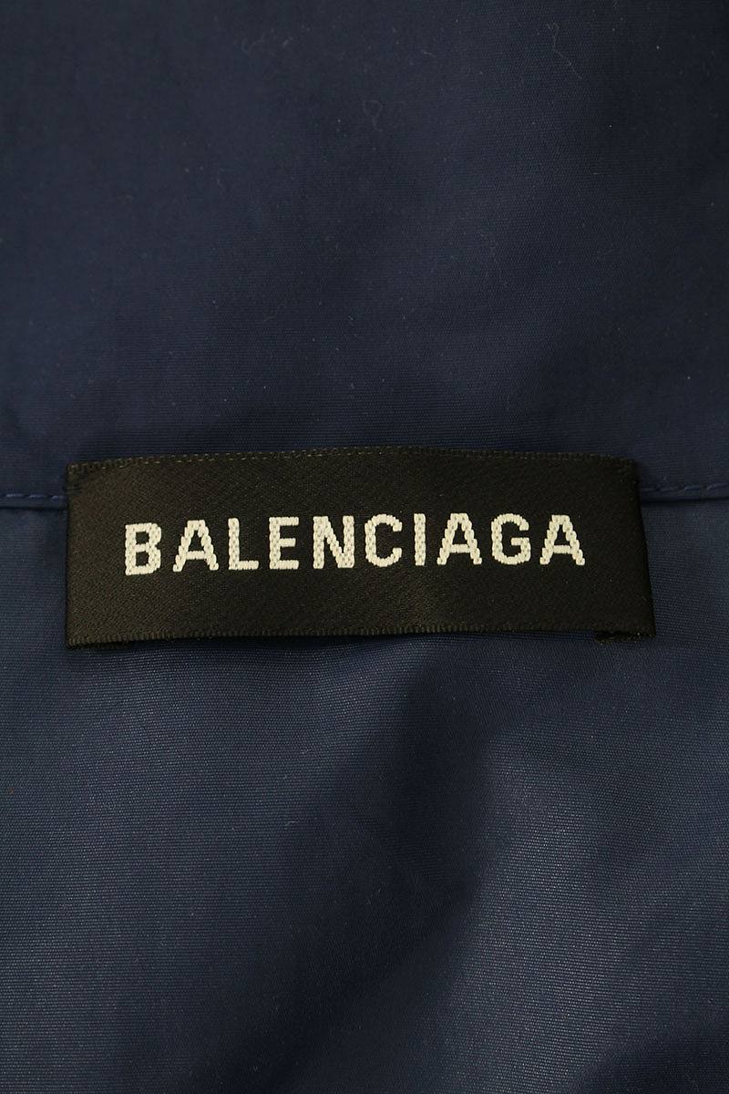 Balenciaga Synthetic Navy Logo Track Jacket in Blue for Men