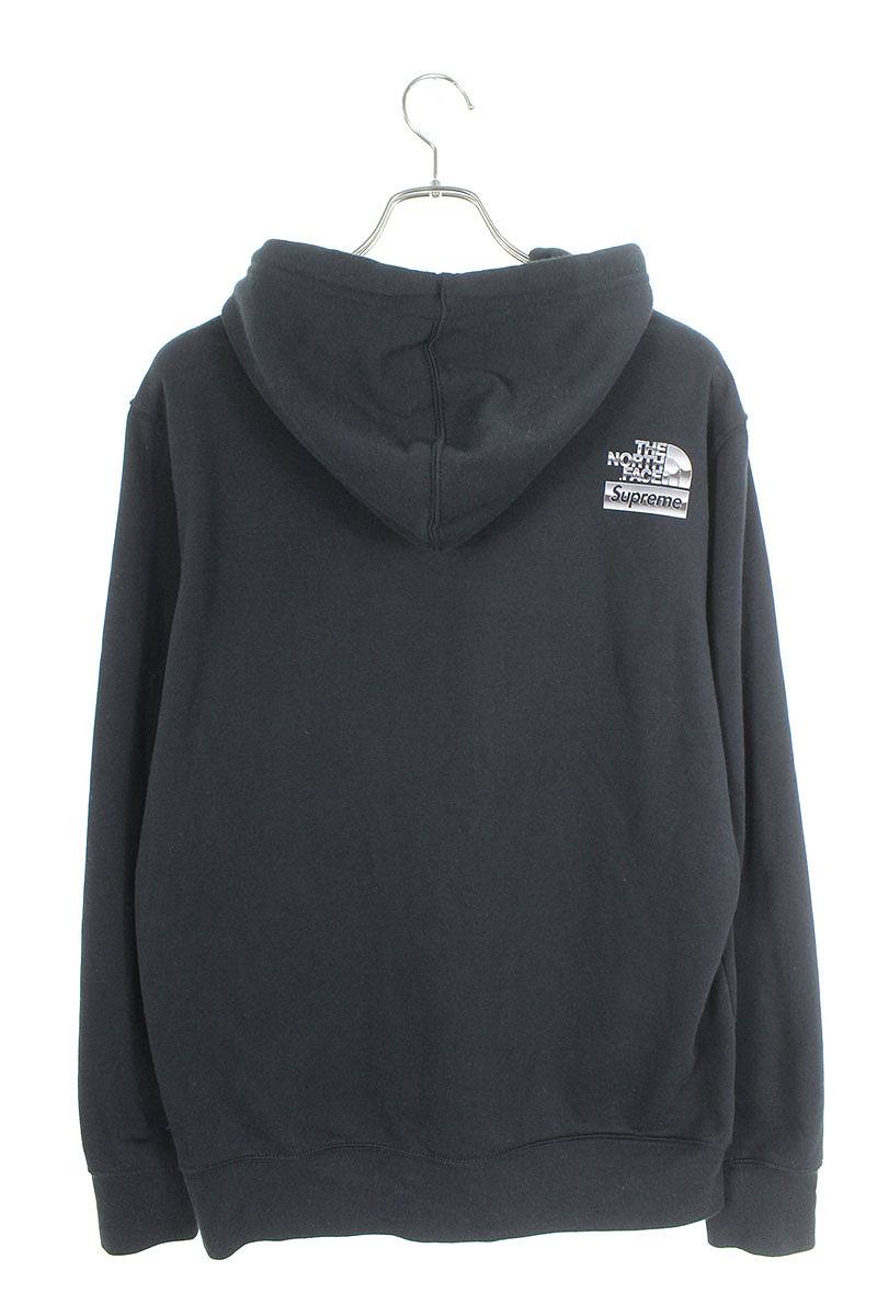 supreme north face metallic hoodie