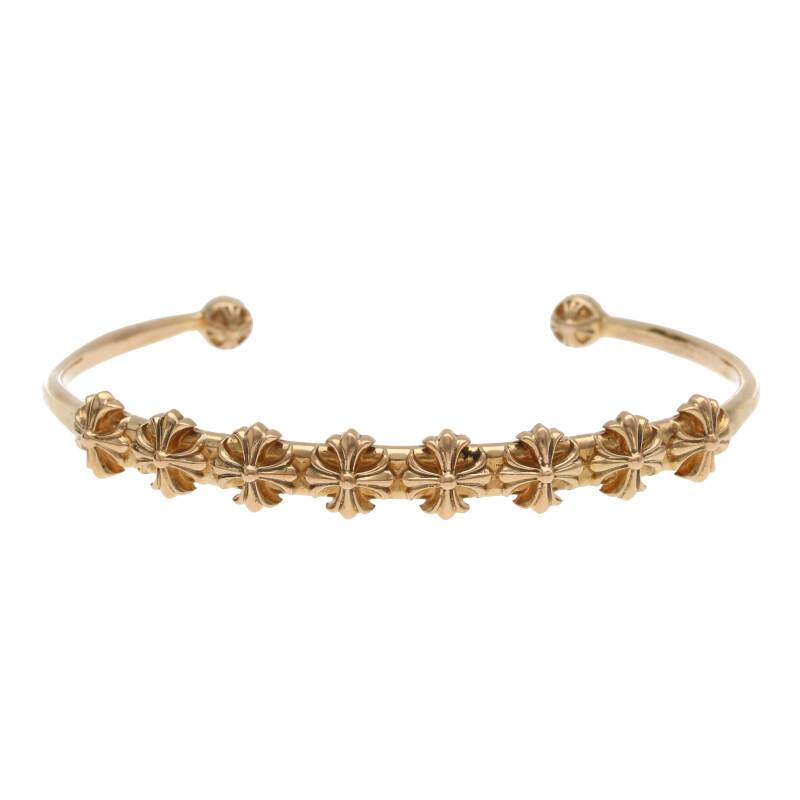 楽天市場 クロムハーツ Chrome Hearts 22k Bngl Skny Multi Pls 22k スキニーマルチchプラス ゴールドバングル イエローゴールド 17 65g Sj02 小物 中古 Rinkan B Rinkan
