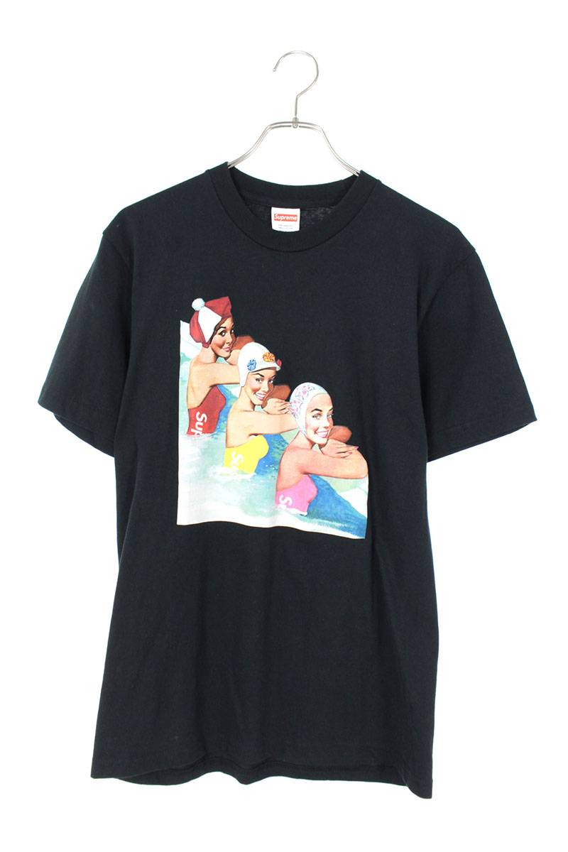 supreme swimmers tee black