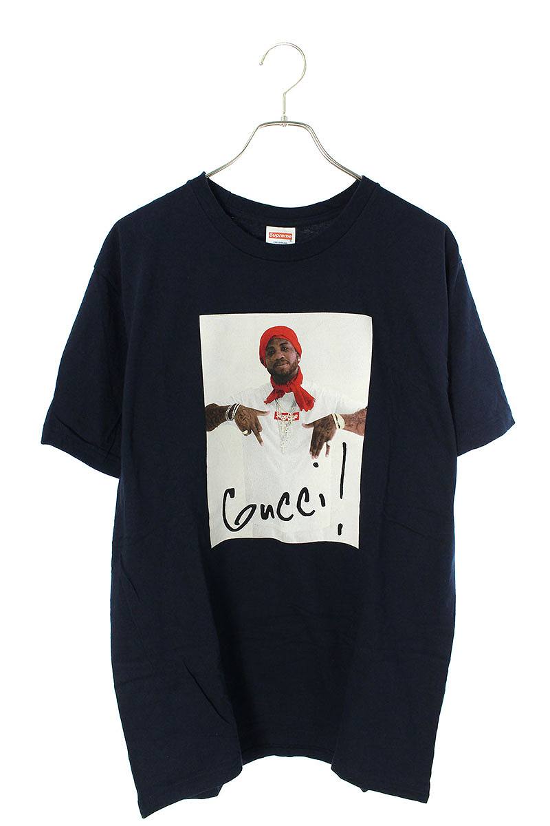 楽天市場 シュプリーム Supreme サイズ L 16aw Gucci Mane Tee グッチメインプリントtシャツ ネイビー Hj12 メンズ 中古 134 Rinkan B Rinkan