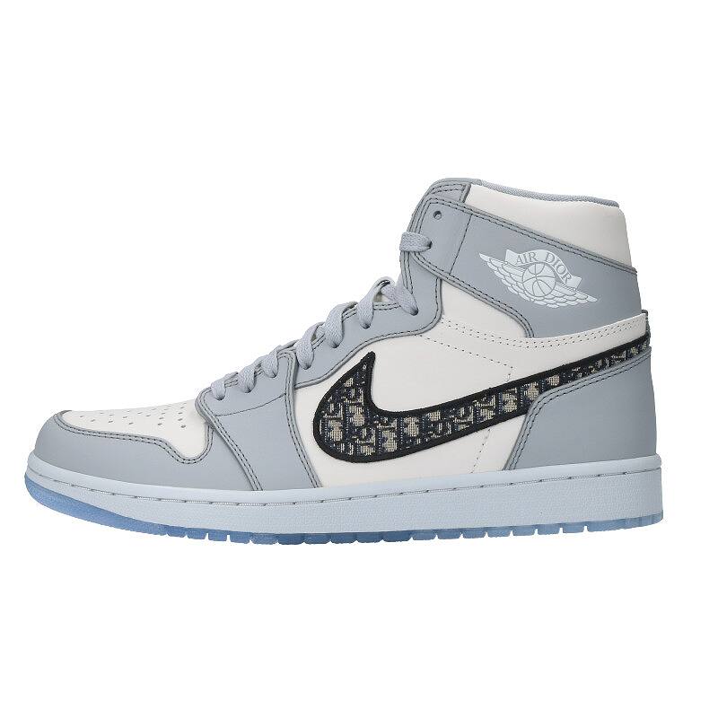 新春福袋21 ナイキ Nike ディオール Dior Cn8607 002 エアジョーダン1ハイオージーディオールスニーカー ホワイト グレー ブラック Sb01 メンズ 小物 中古 99 Rinkan S Dior Og High 1 Jordan Air サイズ 27 5cm 0038