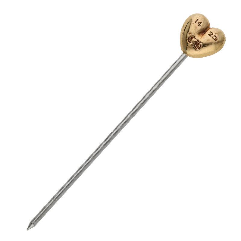 クロムハーツ Chrome Hearts 22K HEART 2.70g) PIN STICK 22Kハート