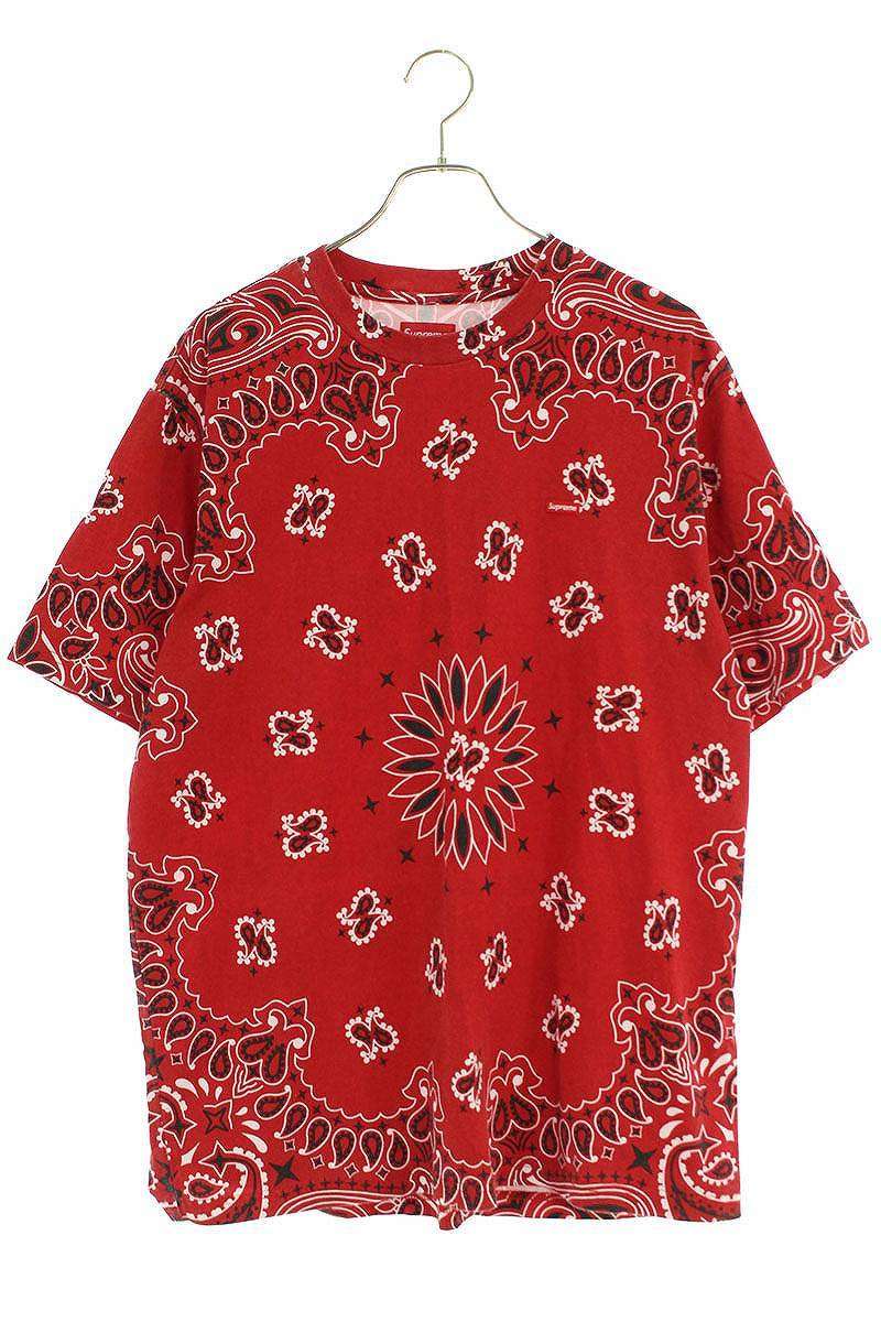 Supreme 水色 バンダナ柄 Tシャツ L Supreme バンダナ柄 Tシャツ L
