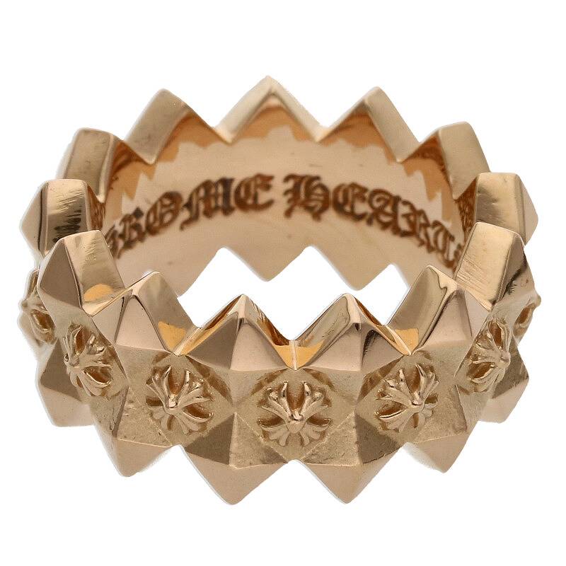 Chrome Hearts - クロムハーツ 22K DBL PYRAMID PLUS BAND ゴールド