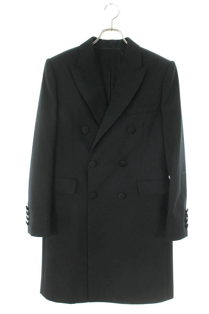 【楽天市場】セリーヌバイエディスリマン CELINE by Hedi Slimane サイズ:50 DOUBLE BREASTED WOOL  BLEND COAT 2M601522K ダブルウールチェスターコート(ブラック)  【820132】【SB01】【メンズ】【中古】bb154#rinkan*A : RINKAN