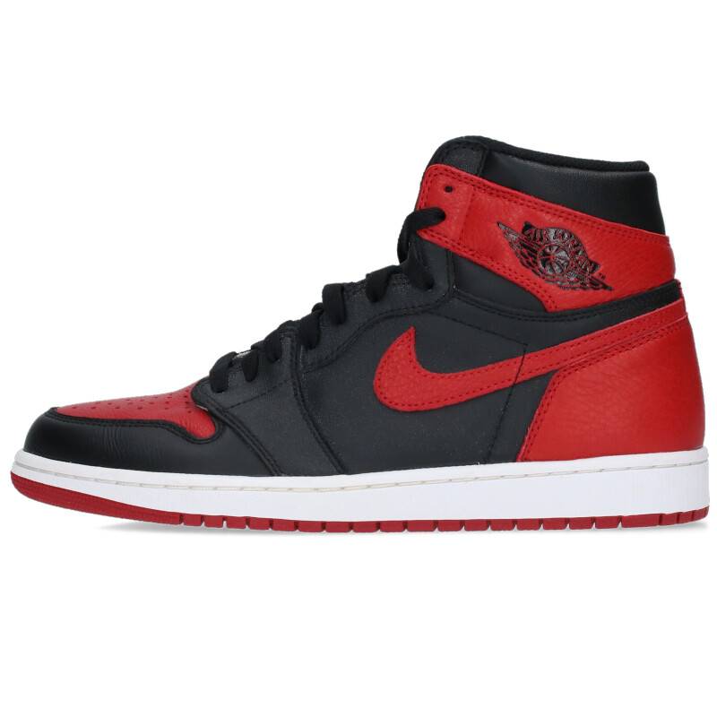 【楽天市場】ナイキ NIKE サイズ:28.5cm AIR JORDAN 1 RETRO HIGH OG BANNED 555088-001 ...