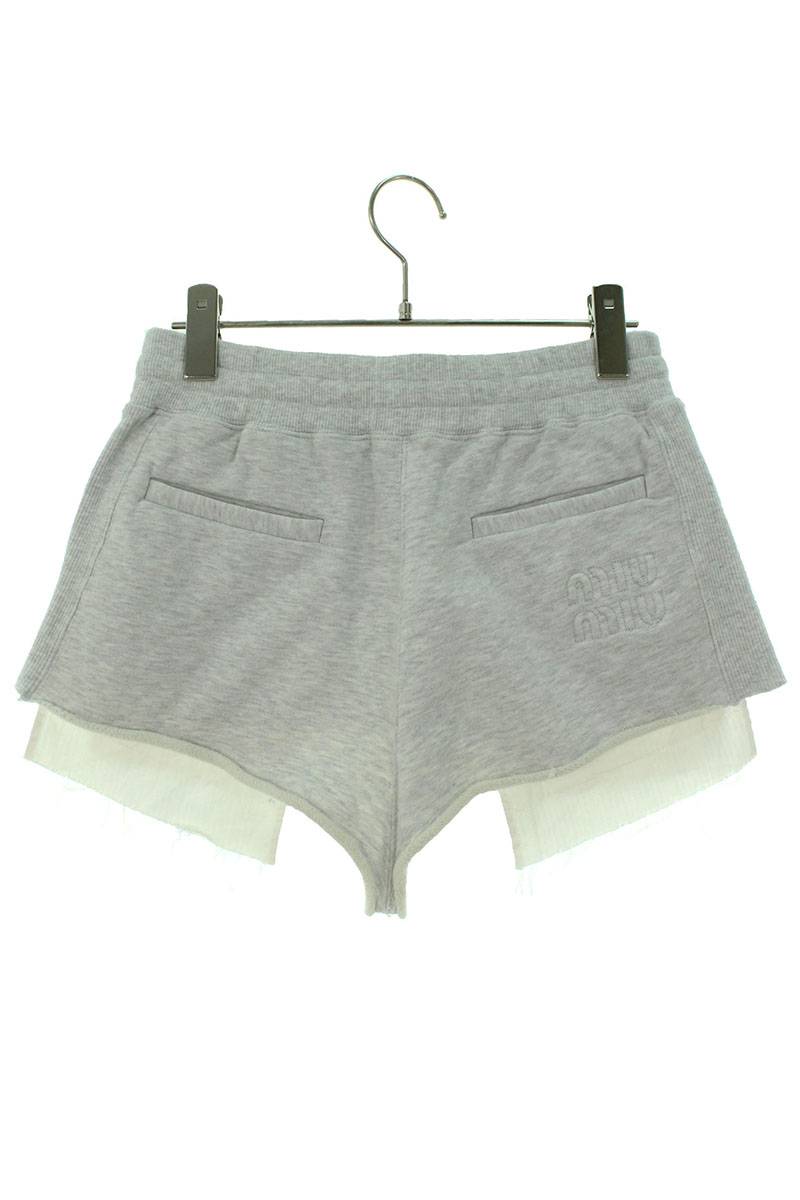 ミュウミュウ miumiu サイズ:36 23AW MJP300 S232 12Y6 エンボスロゴ 