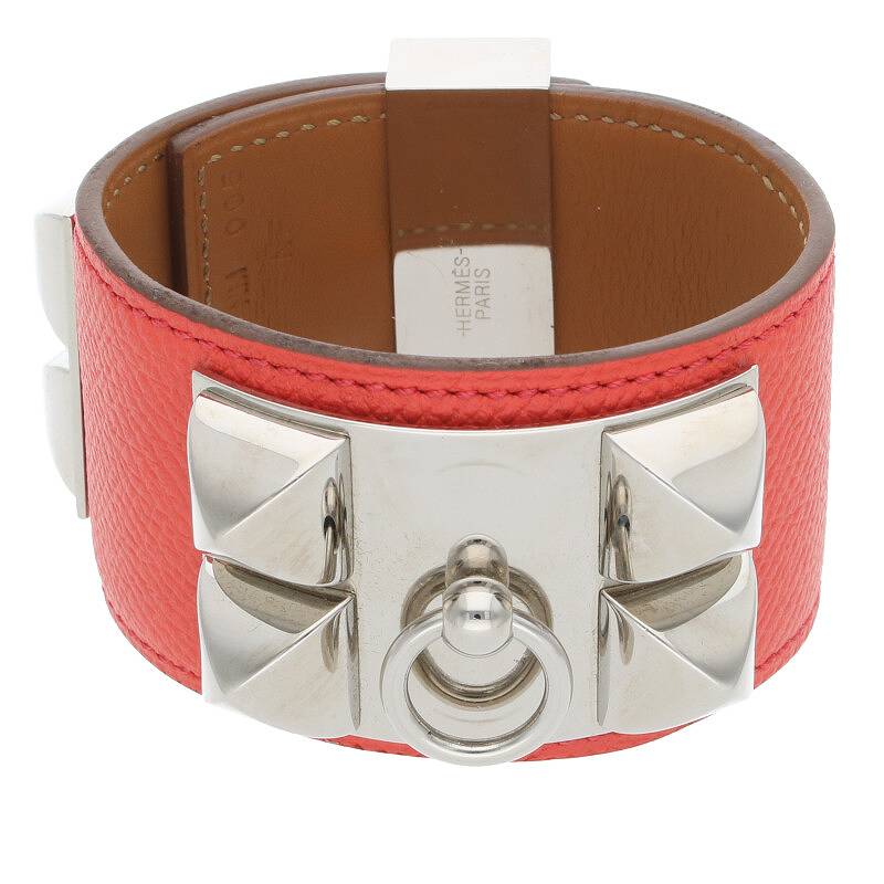 エルメス HERMES コリエドシアン 新品未使用 シルバー ブラウン T刻印 HERMES - 【新品・未使用品】エルメス コリエド・シアン