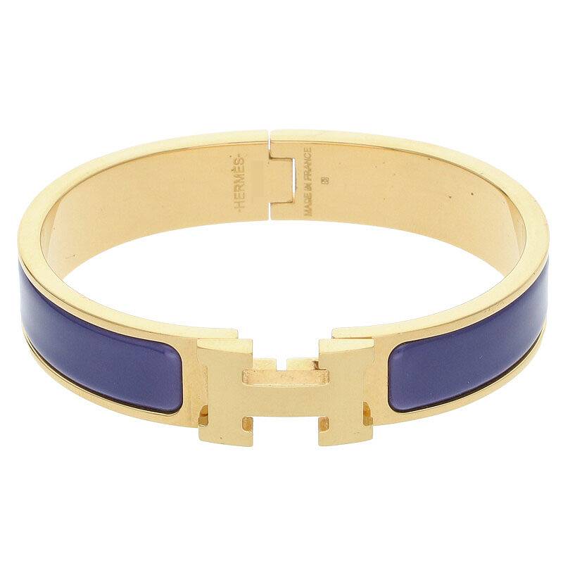 楽天市場】HERMES(エルメス) ユニ エナメルブレスレット メタル(GP