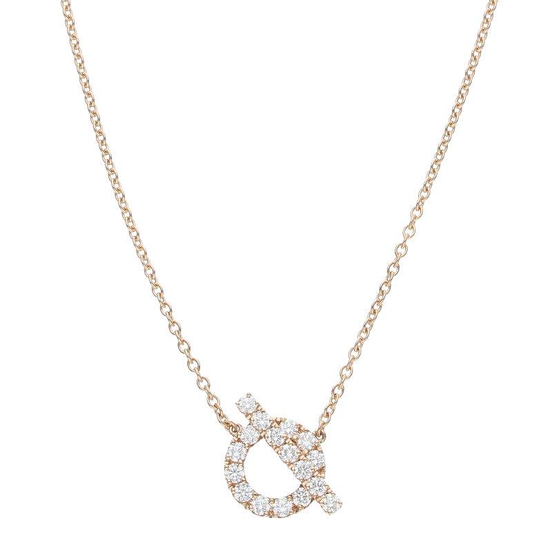 ❤未使用品❤ツイリーリング トリオ ピンクゴールド金具 エルメス ネックレスにも 18金 ネックレス ダイヤモンド 40cm K18 ピンクゴールド 四葉 四つ葉