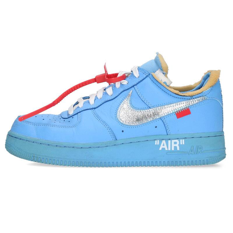 ナイキ オフホワイト NIKE OFF-WHITE　 サイズ:25.5cm AIR FORCE 1 LOW MCA CI1173-400 エムシーエーエアフォースワンロウスニーカー(ブルー)【123042】【SB01】【メンズ】【小物】【中古】bb295#rinkan*B