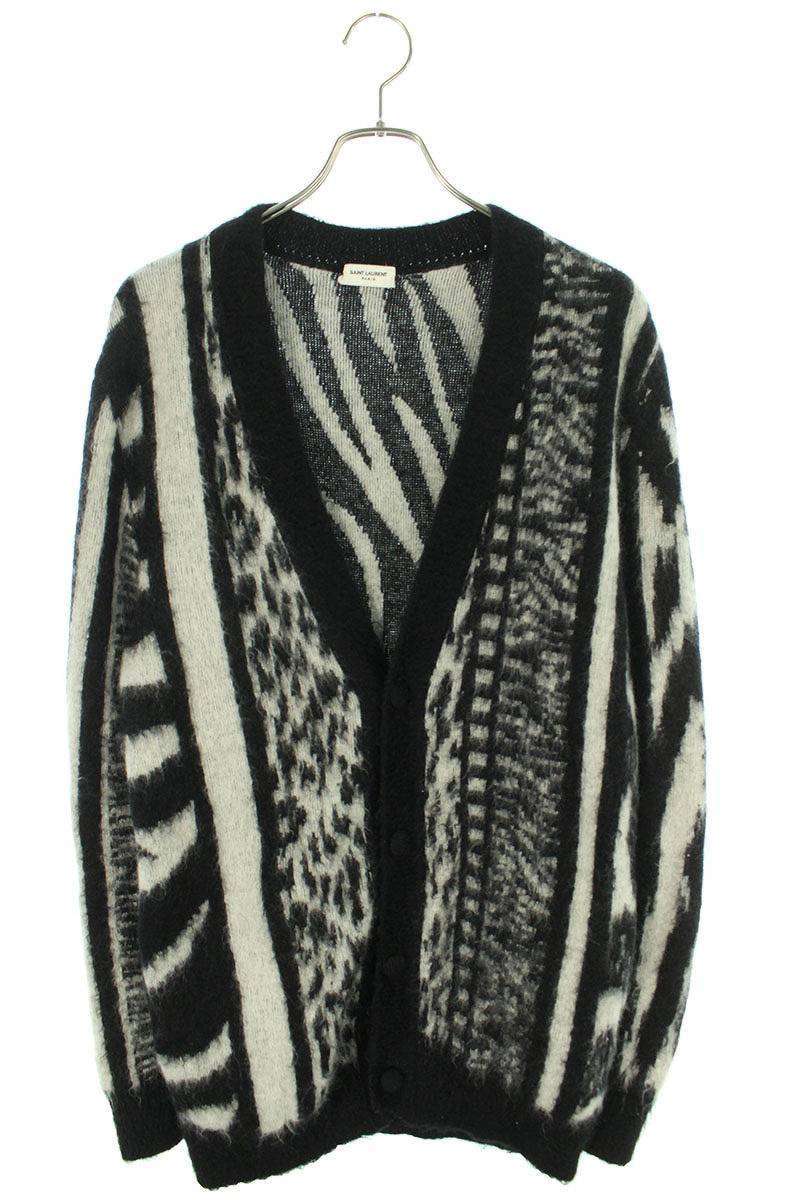 SAINTLAURENTサンローランパリ　シャーク　ニットカーディガン　メンズ SAINTLAURENTサンローランパリシャークニットカーディガンメンズ