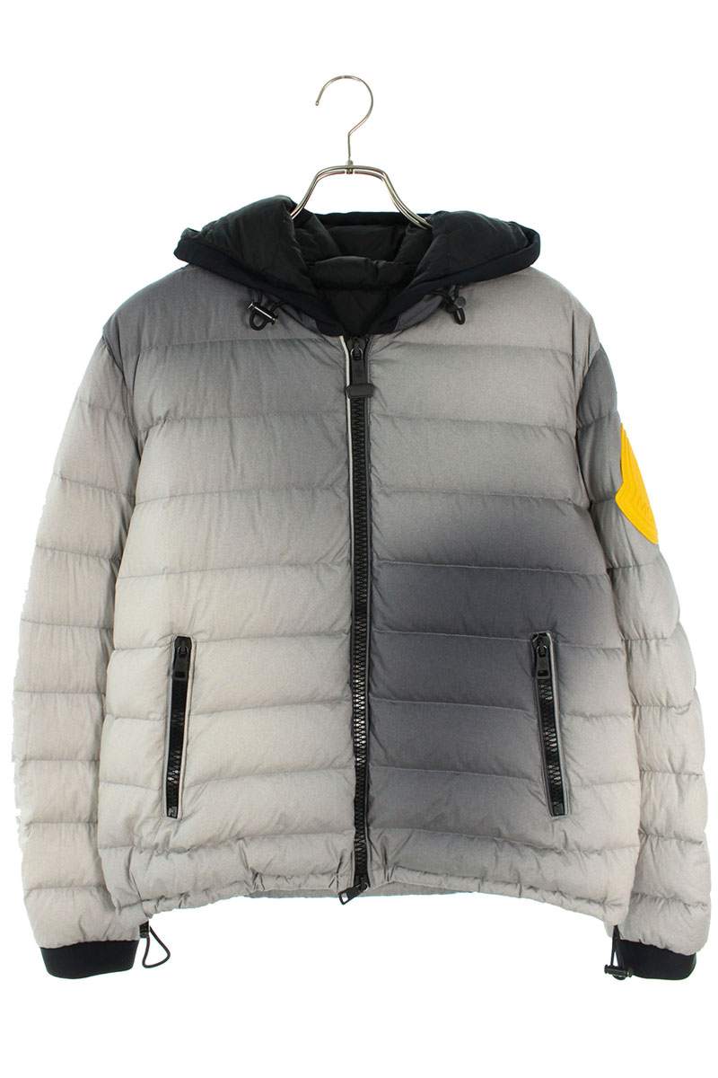 MONCLER × OFF-WHITE ダウンジャケット DINARD グレー MONCLER (モンクレール) OFF-WHITE オフホワイトコラボ DINARD