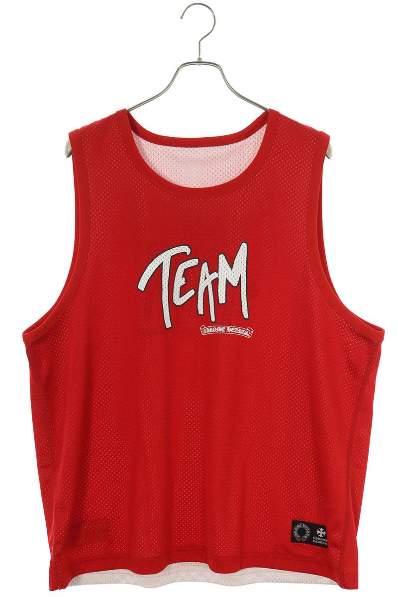 Chrome Hearts レッド タンクトップ TEAM FORM