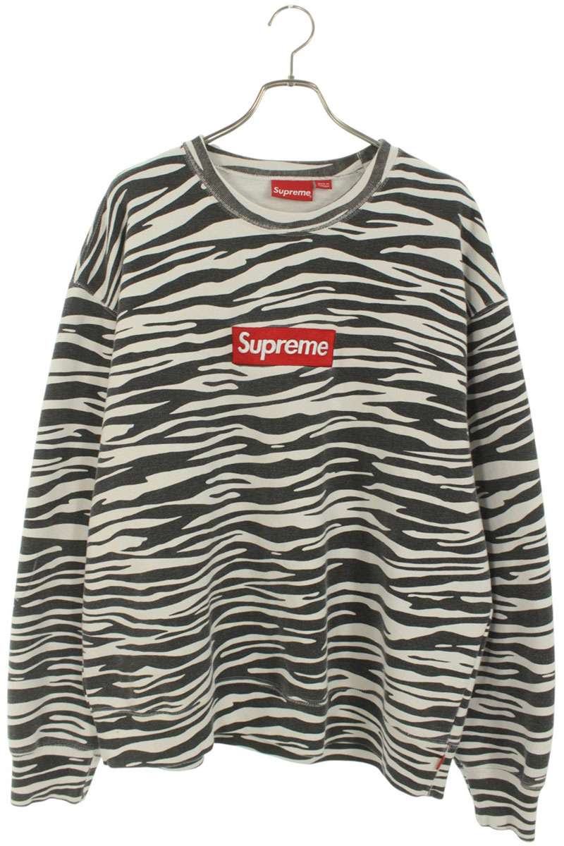 シュプリーム SUPREME　 サイズ:XL 22AW Box Logo Crewneck ボックスロゴクルーネックスウェット(ホワイト×ブラック)【029052】【OM10】【メンズ】【中古】bb187#rinkan*B