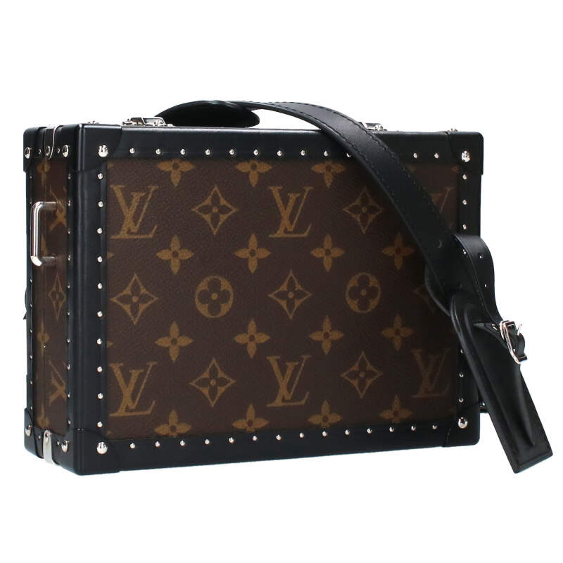 ルイヴィトン LOUISVUITTON   M20252 クラッチペダルボックス席 モノグラムショルダーバッグ(赤銅色×黒いこと)【807042】【GZ14】【小物】【中古】bb205#rinkan*B