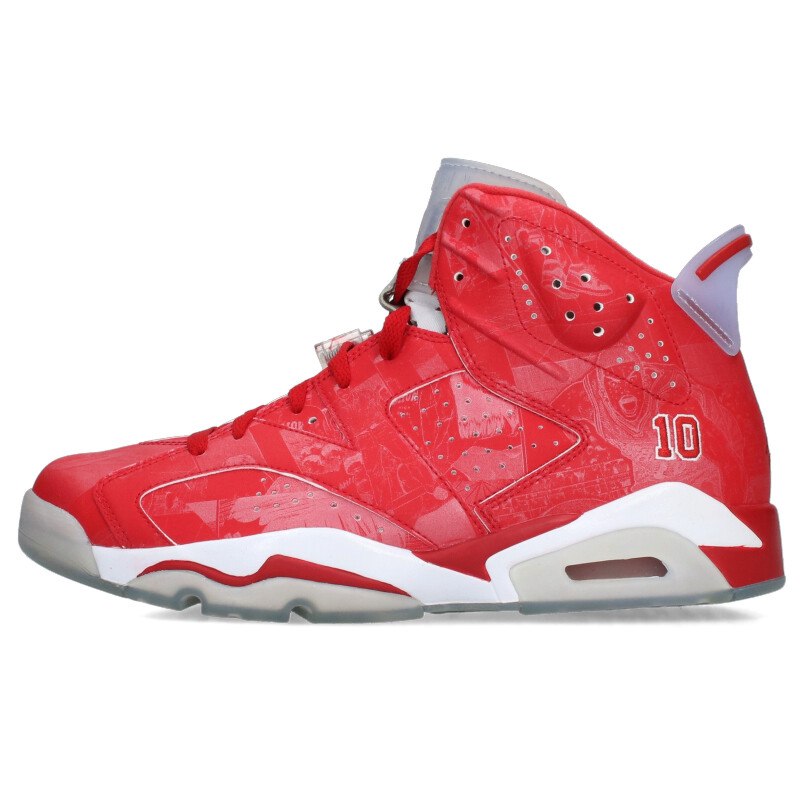 ナイキ NIKE　サイズ:28.5cm AIR JORDAN 6 RETRO SLAM DUNK 717302 600 エアジョーダン6スニーカー(レッド×ホワイト)【907042】【SB01】【メンズ】【小物】【中古】bb87#rinkan*A画像