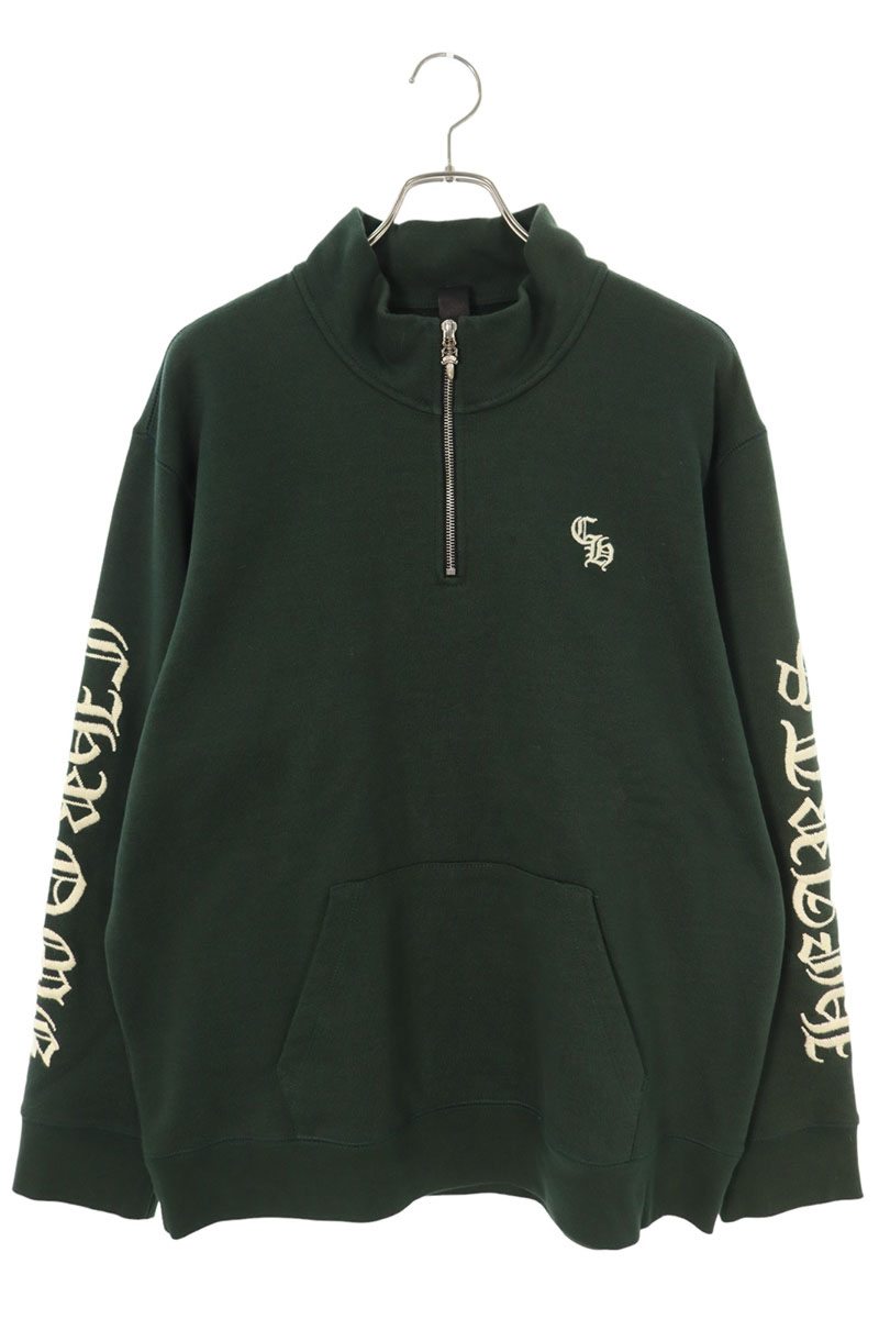 激レア　クロムハーツ　レディース　ハーフジップトレーナー　Sサイズ ハーフジップ HALF CHROME HEARTS(クロムハーツ) - 海外通販のBUYMA