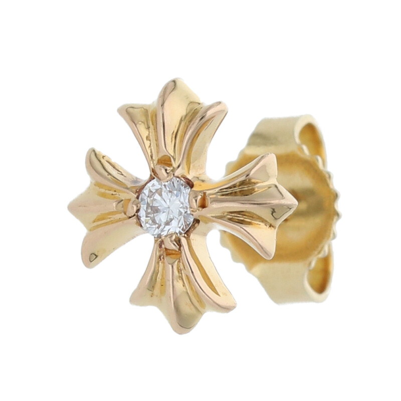 楽天市場】CHROME HEARTS #2 CH PLUS STUD EARRING 22K DIAMOND