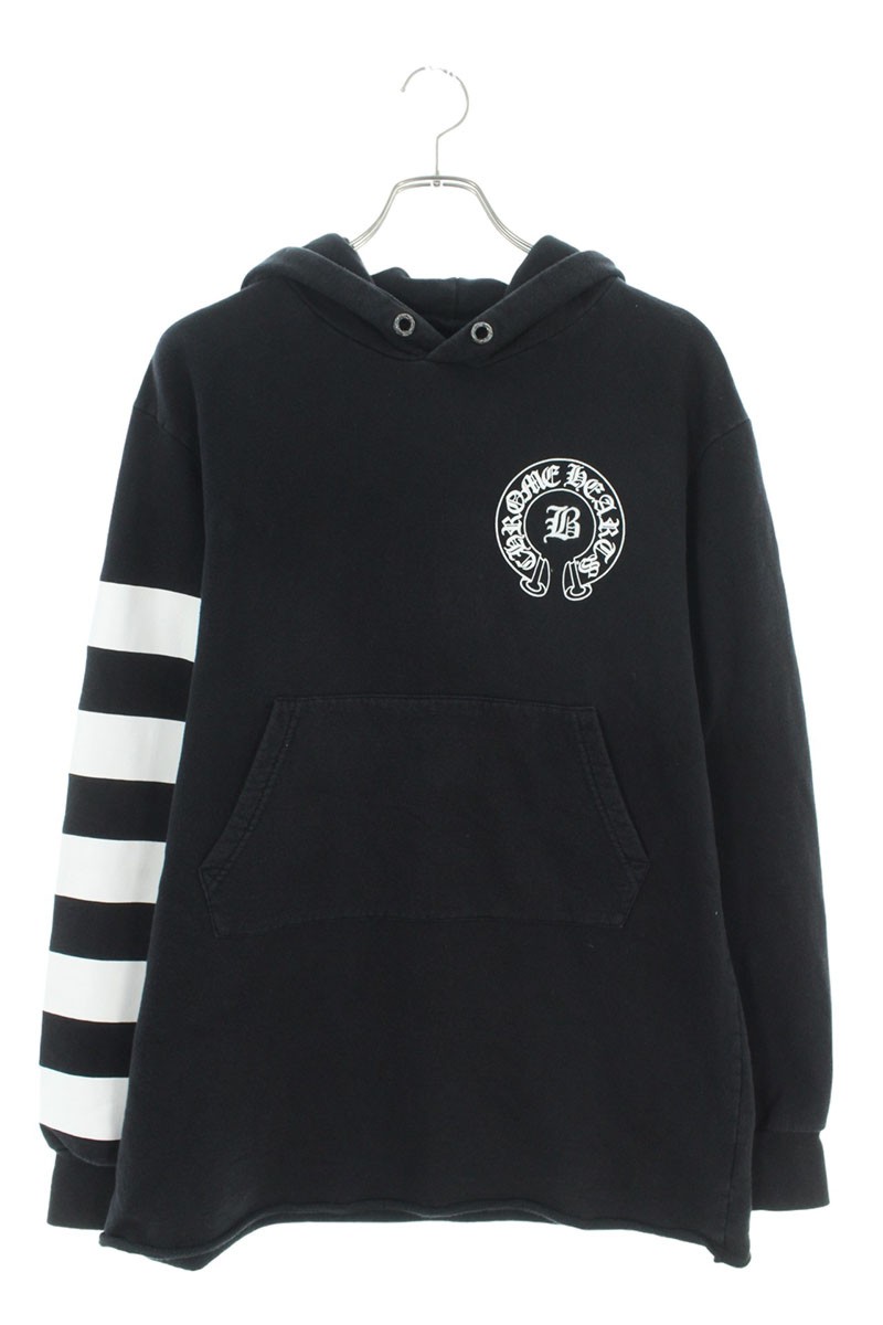 クロムハーツ Chrome Hearts　サイズ:M BELLA HD LNG ベラハディッド プルオーバーロングパーカー(ブラック&times;ホワイト)【210152】【FK04】【メンズ】【中古】bb415#rinkan*C ｜RINKAN
