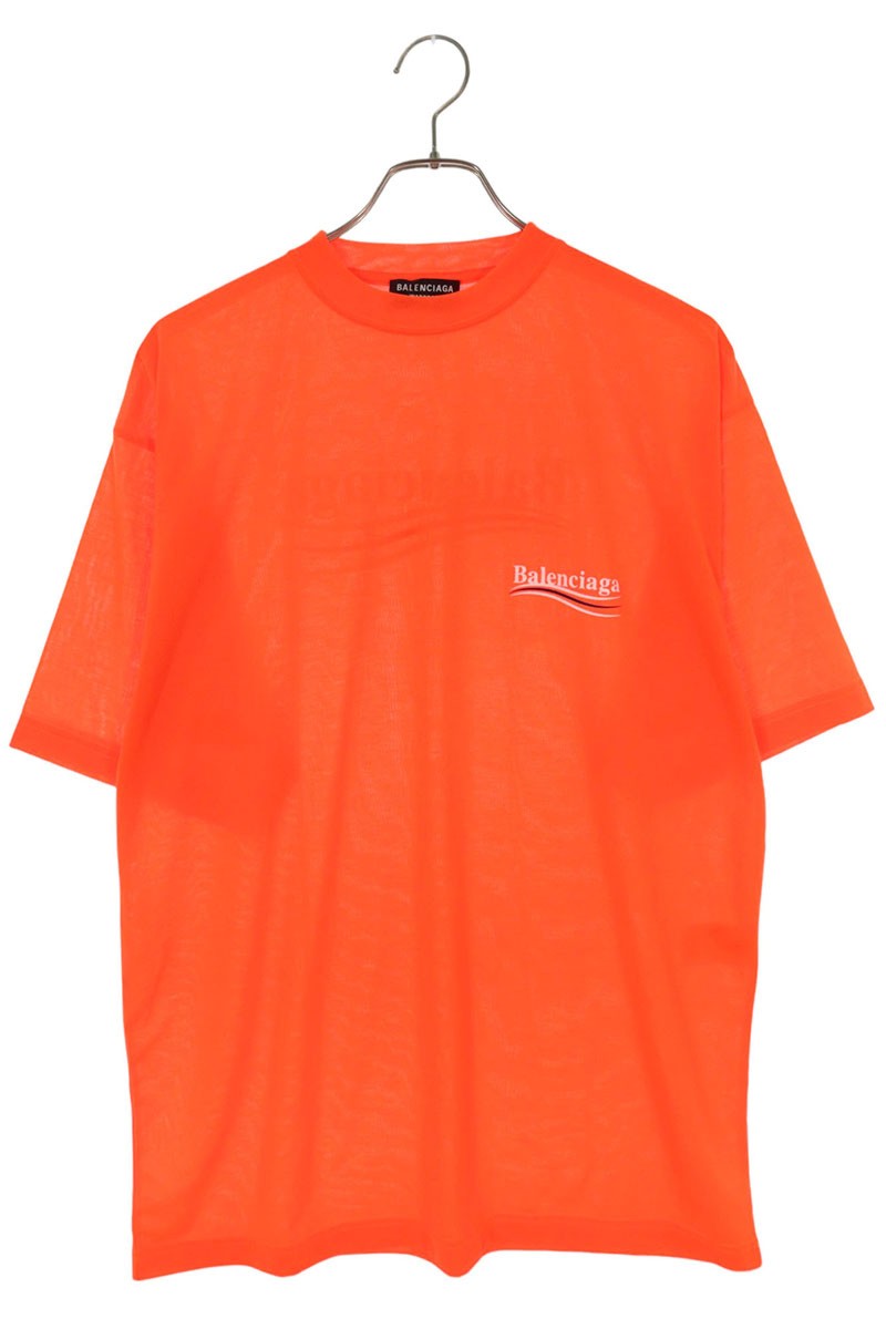 楽天市場】バレンシアガ BALENCIAGA サイズ:L 486032 TWK28 キャンペーンロゴプリントTシャツ(レッド)【206042】【FK04】【メンズ】【中古】bb310#rinkan*B  : RINKAN