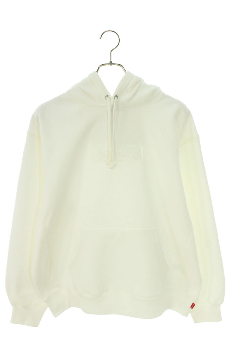 シュプリーム SUPREME 大きさ:M  23AW  Box Logo Hooded Sweatshirt ボックスロゴフーデッドスウェットシャツパーカー(白いこと)【418042】【BS55】【メンズ】【中古】bb297#rinkan*S