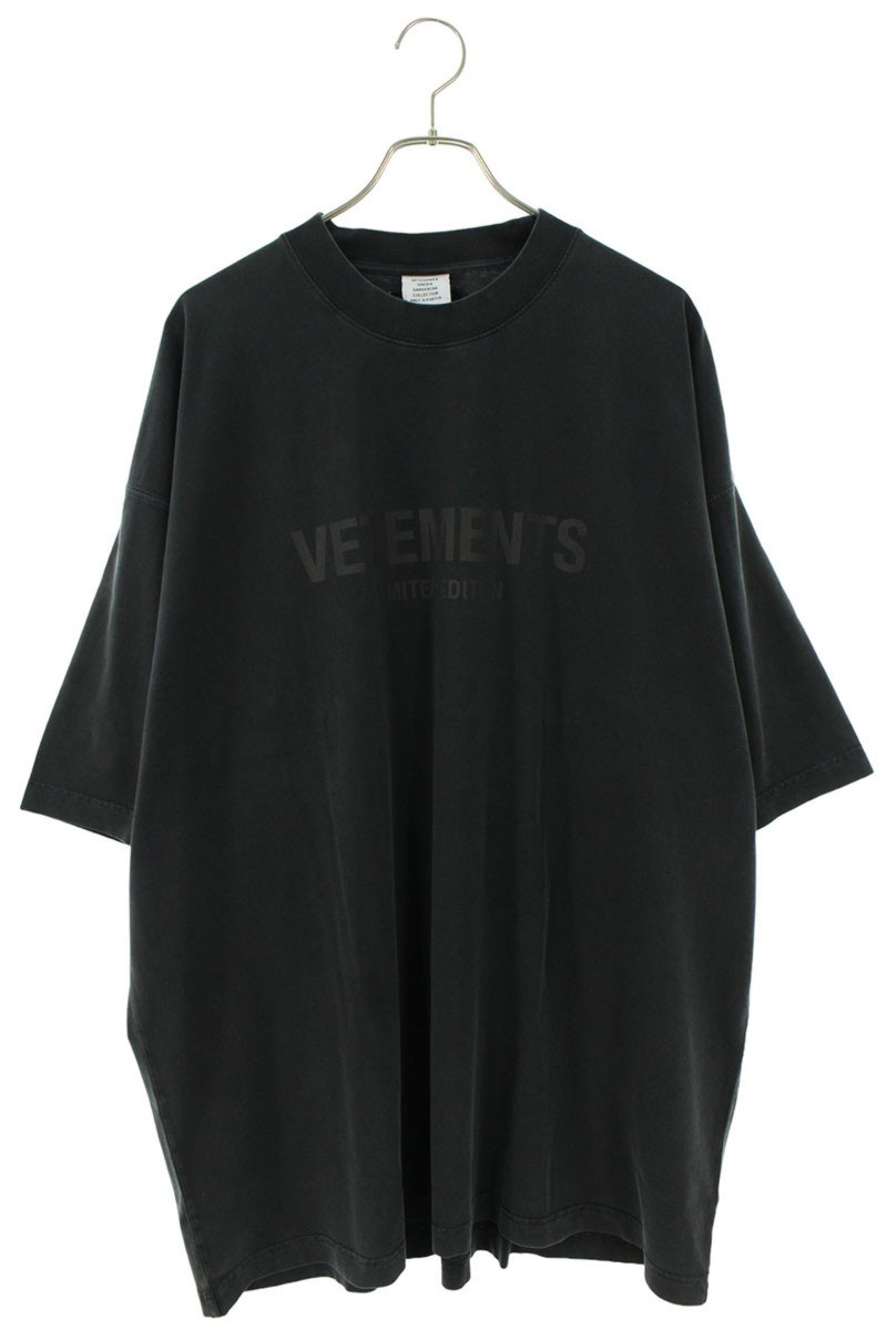 ヴェトモン サイズ:S 24SS UE64TR410BY BLACKYELLOW ロイヤルロゴTシャツ 新古品 BS55 10519-240822-0104_1.jpg