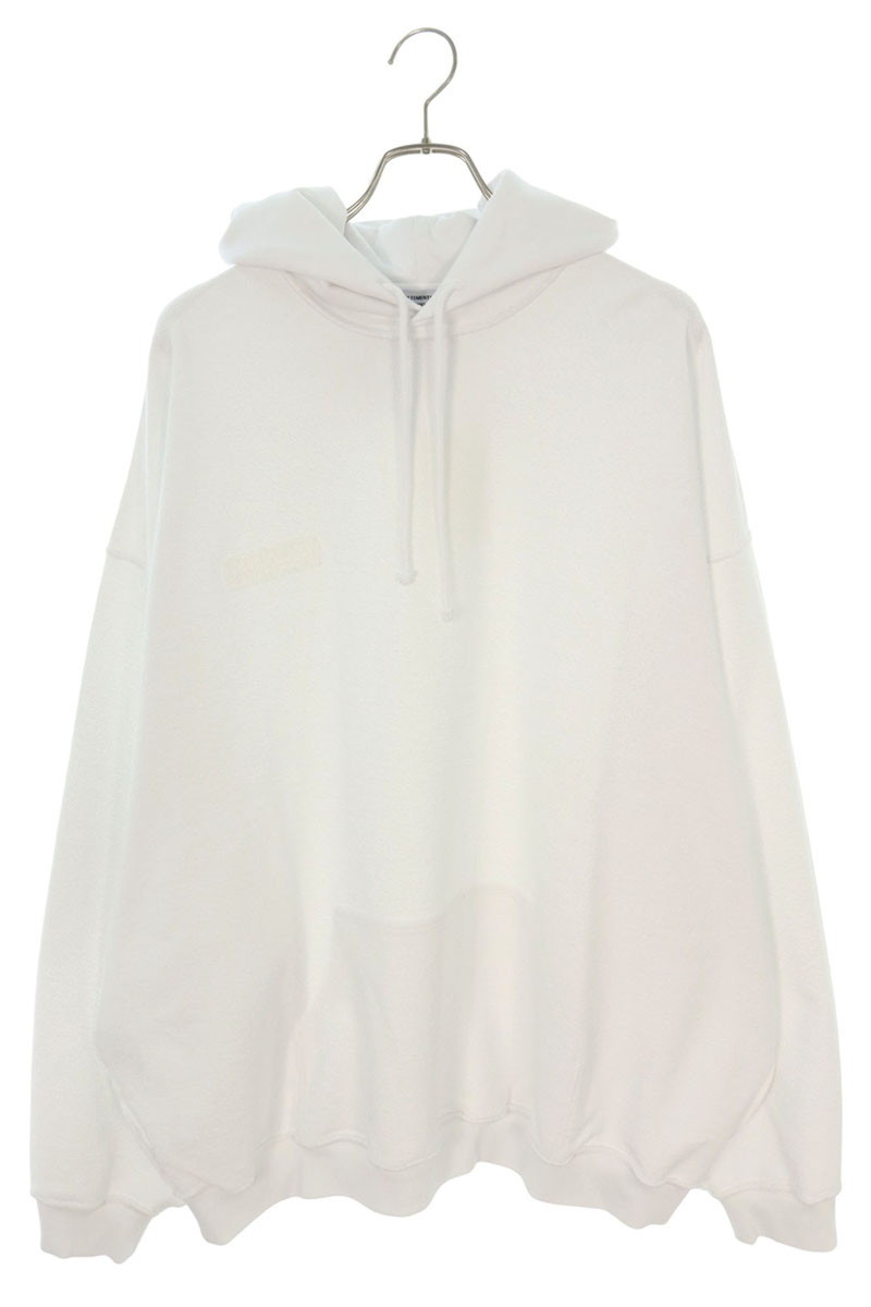 ヴェトモン VETEMENTS　 サイズ:M 24AW UA65HD107W インサイドアウトレーベルパーカー(ホワイト)【402142】【BS55】【メンズ】【新古品】bb78#rinkan*N 32,747円