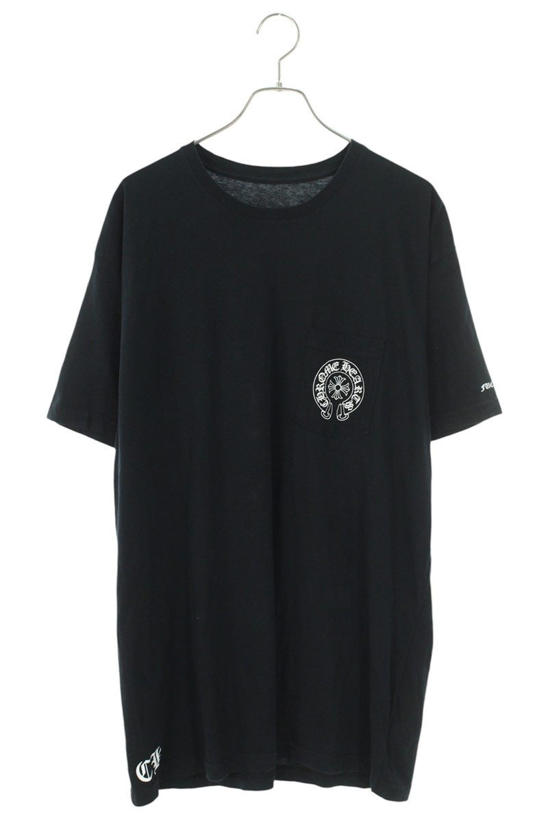 ◆CHROME HEARTS◆北京限定 ホースシューロゴ ポケット Tシャツ CHROME HEARTS☆FUCK YOU ホースシュー ロゴ ポケット Tシャツ