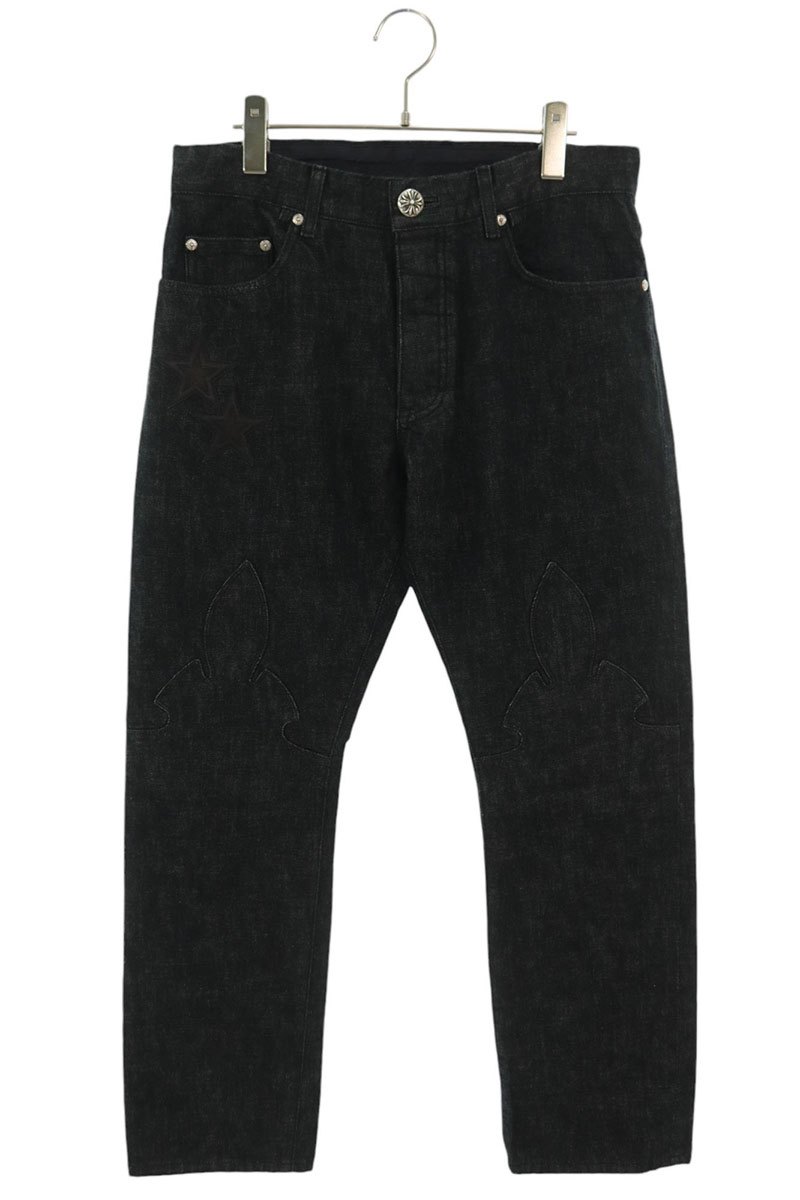 †Chrome Hearts†ヘビーニット デニムパンツ 希少 Chrome Hearts Stencil Denim Pants ステンシルデニム
