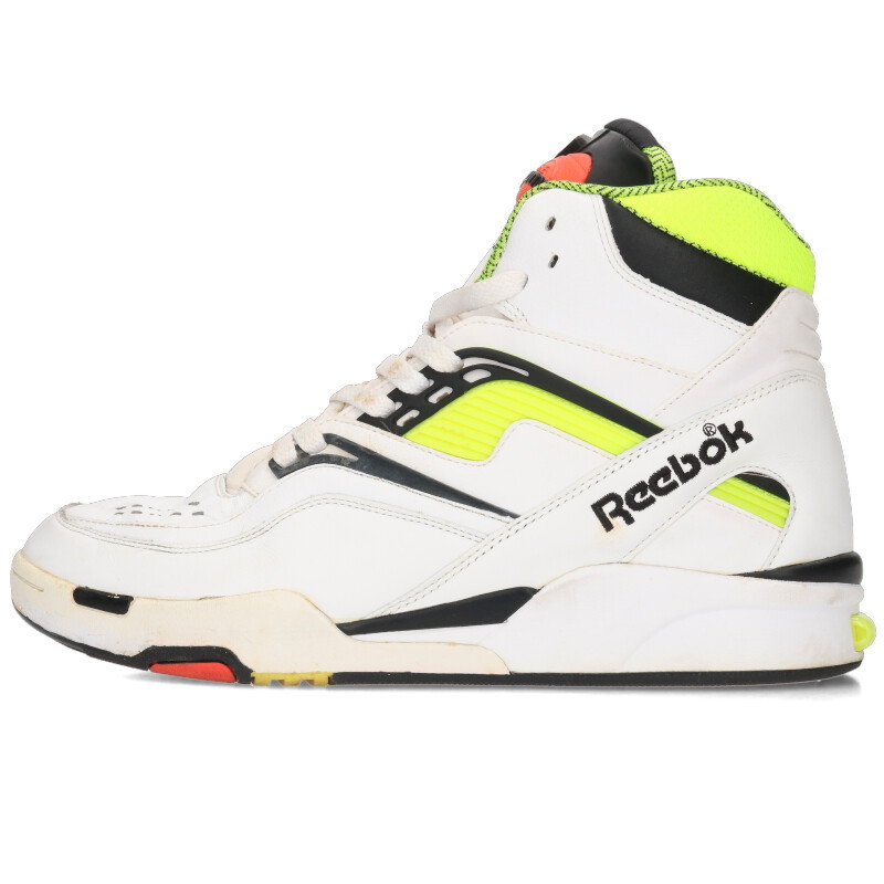 リーボック Reebok　サイズ:28cm TWILIGHT ZONE PUMP J10323 トワイライトゾーンポンプスニーカー(ホワイト×イエロー×ブラック)【101142】【BS99】【メンズ】【小物】【中古】bb51#rinkan*B画像