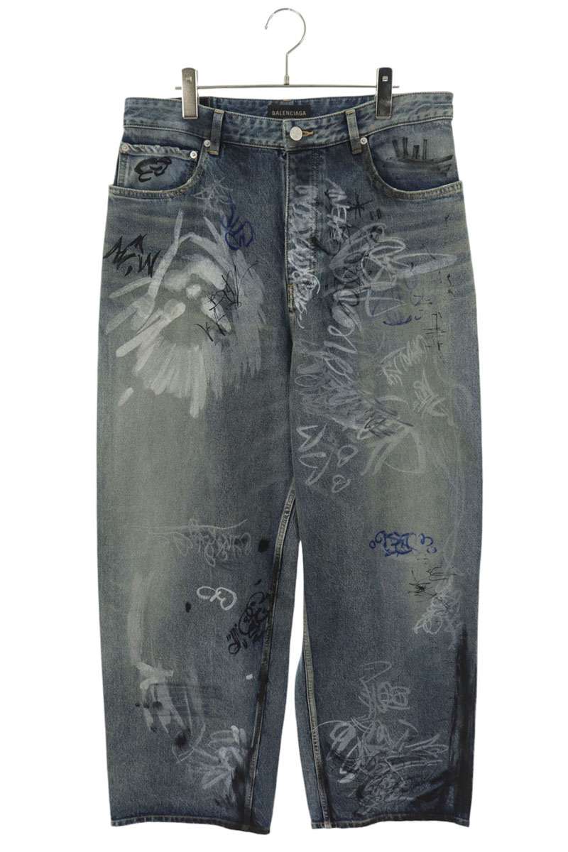 BALENCIAGA バレンシアガ 23SS BAGGY PANTS ダメージ加工バギー