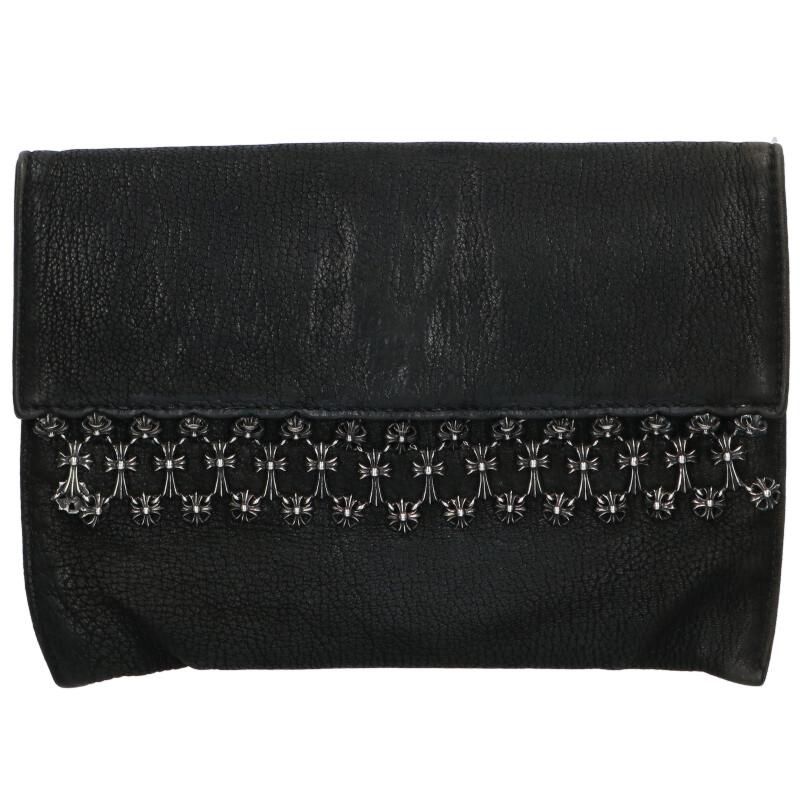 楽天市場】クロムハーツ Chrome Hearts CRASH レザークラッチ