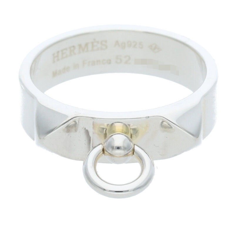 エルメス HERMES　サイズ:52/11.5号 Collier de Chien PM コリエドシアンPMシルバーリング(シルバー 4.58g)【420142】【SS13】【小物】【中古】bb310#rinkan*S｜RINKAN
