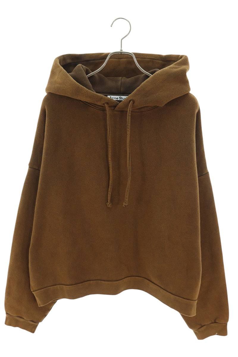 アクネストゥディオズ ACNE STUDIOS サイズ:S 24AW CI0138 AND ラバーパッチプルオーバーパーカー(ブラウン)【601142】【BS55】【メンズ】【新古品】bb78#rinkan*N |RINKAN