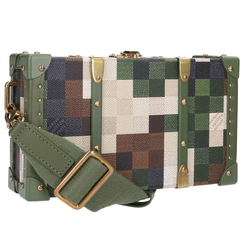 ルイヴィトン LOUISVUITTON   M10489 ネオウォレット･ブート ダモフラージュ･行動様式s再打ち立てるショルダーバッグ(緑であること×カーキ)【911142】【BS55】【小物】【中古】bb76#rinkan*S