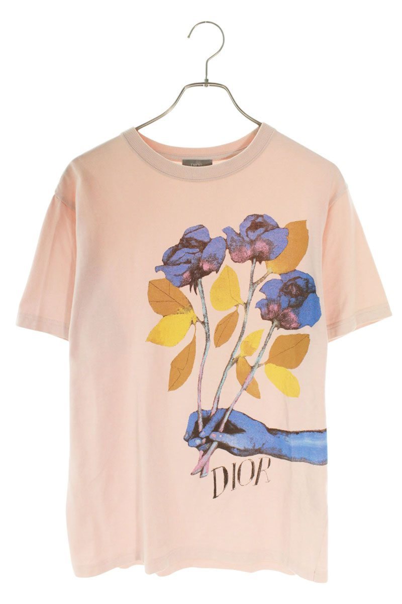 【淡いフラワー柄が可愛い☆】DIOR Tシャツ 楽天市場】Dior 2021SS Oversized Dior Flowers Tee
