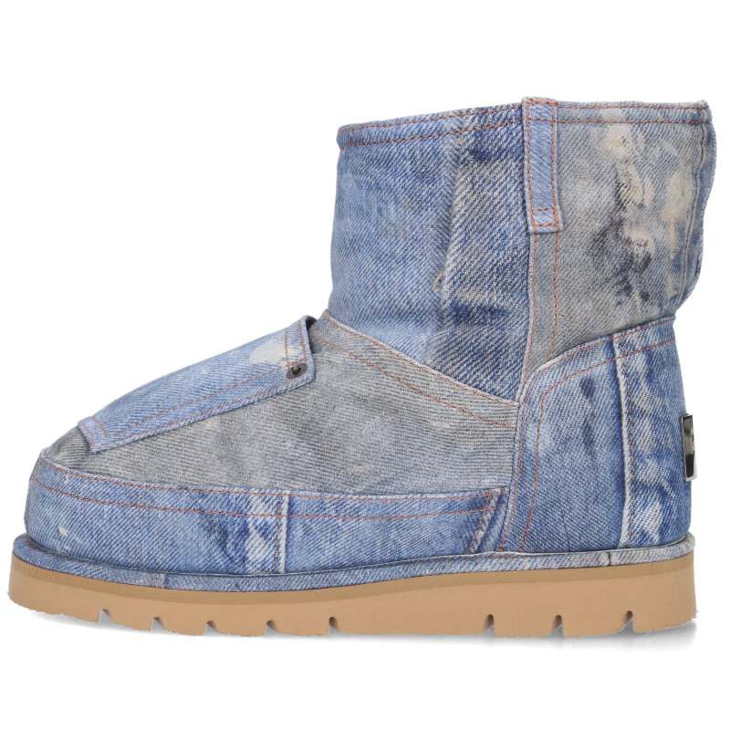 アクネストゥディオズ ACNE STUDIOS 大きさ:40  24AW  FNMNSHOE000296 デニムパッチワークアンクルブーツ(インディゴ)【022142】【BS55】【メンズ】【小物】【新古品】bb78#rinkan*N