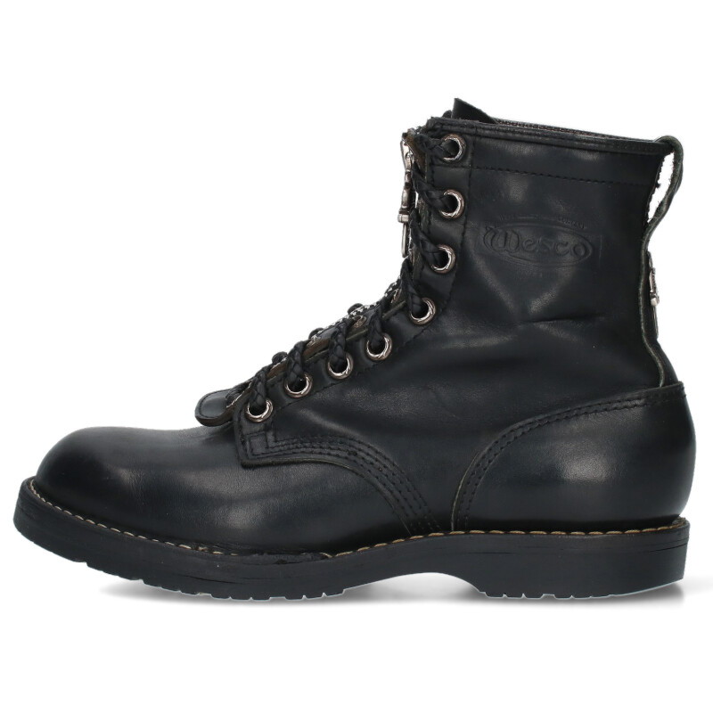 クロムハーツ Chrome Hearts　サイズ:9E FIREMAN ファイヤーマン センターダガージップレースアップレザーブーツ(ブラック×シルバー)【422142】【SJ02】【メンズ】【小物】【中古】bb17#rinkan*B画像