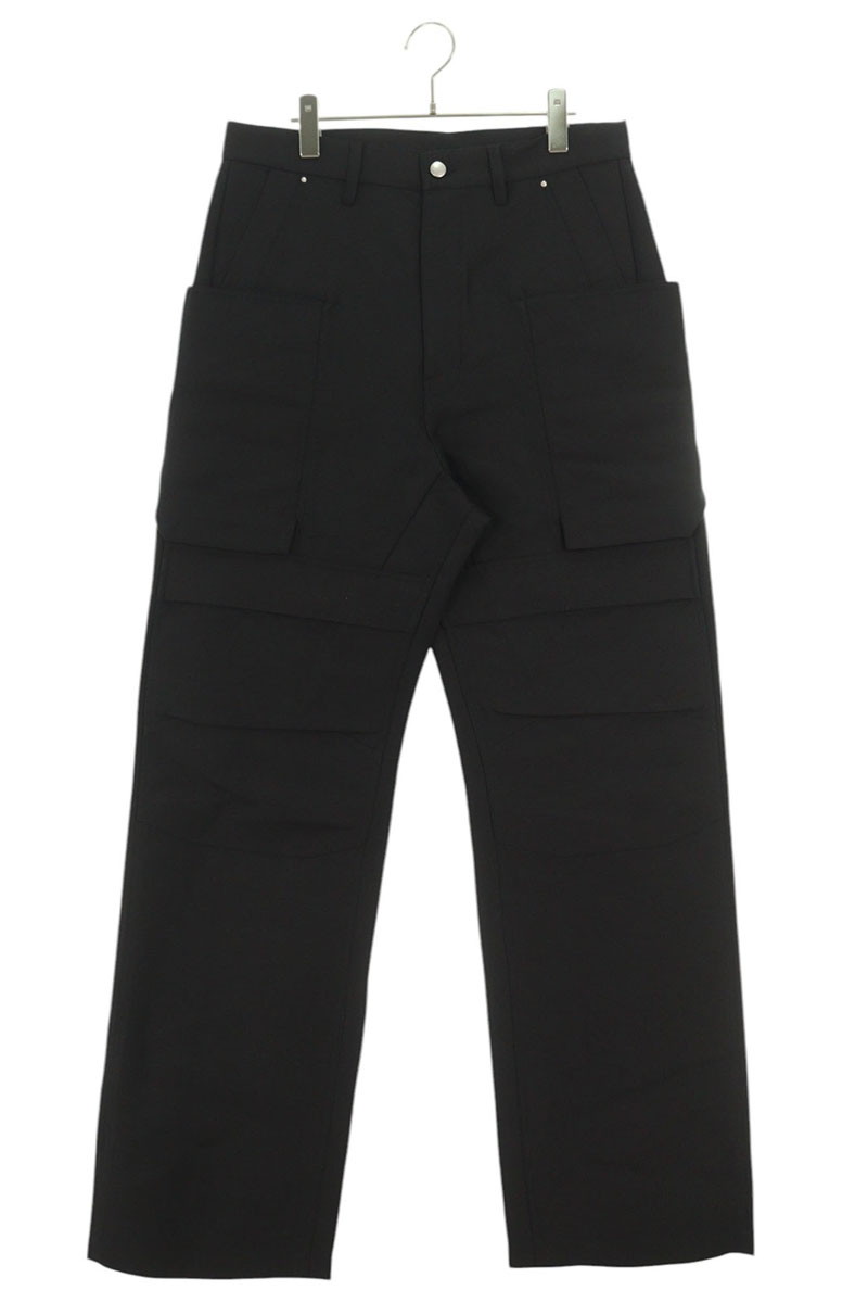 リックオウエンス 23SS コットン×ポリウレタン カーゴパンツ 48