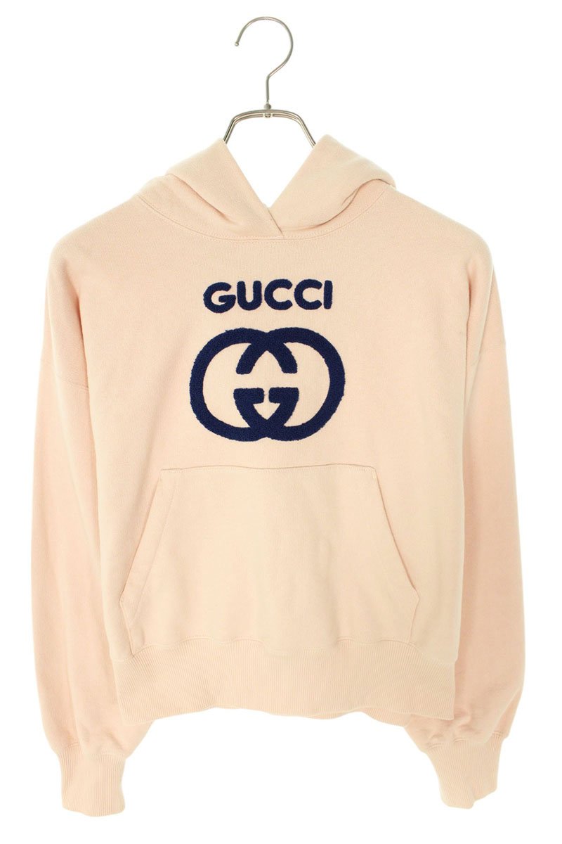 GUCCI クロップドパーカー S ベージュ 大人もOK♪】グッチ ハーフジップ パーカー ギフトにも (GUCCI