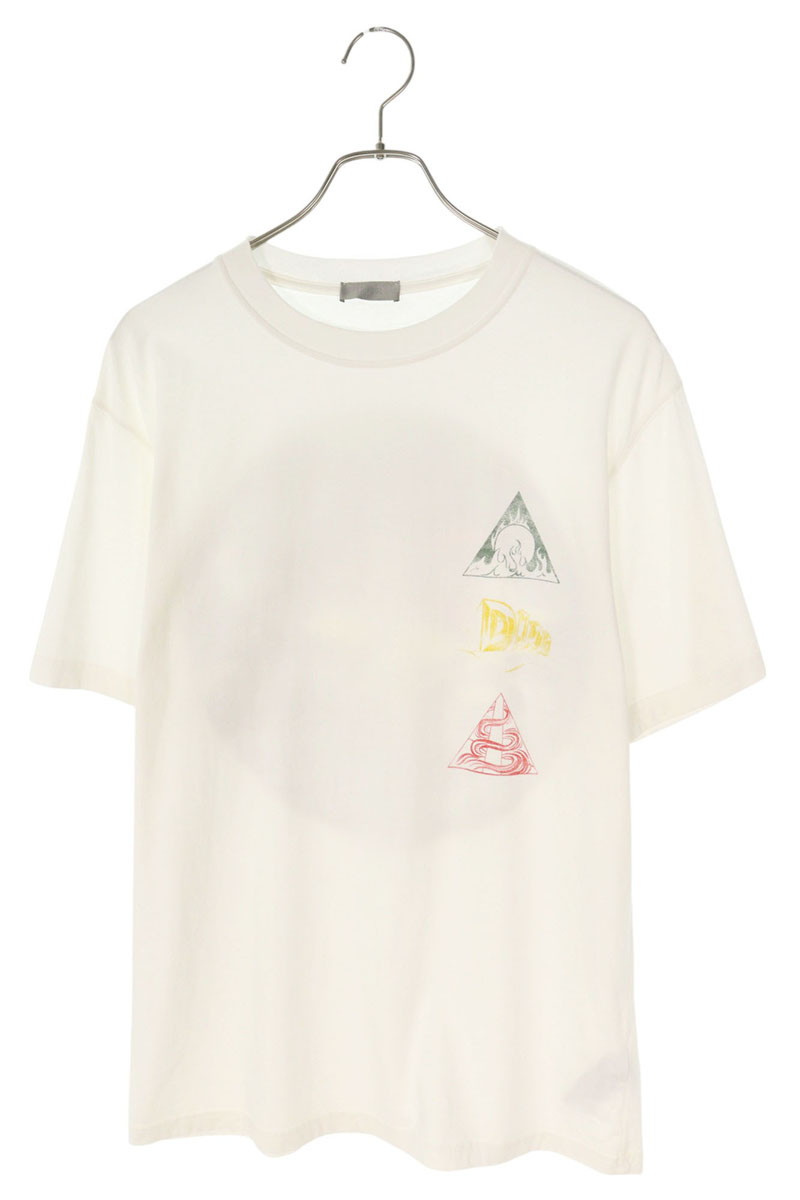 ディオール DIOR　 サイズ:S 23AW 393J696D0817 アステロディオールプリントTシャツ(ホワイト)【114062】【FK04】【メンズ】【中古】bb205#rinkan*B 27,528円