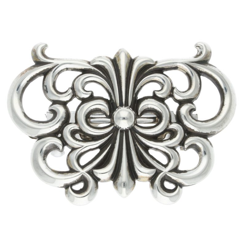 【美品】クロムハーツ　フローラルクロス ヘアピン バレッタ 925 クロムハーツ Chrome Hearts フローラルクロス SV925 ヘアピン