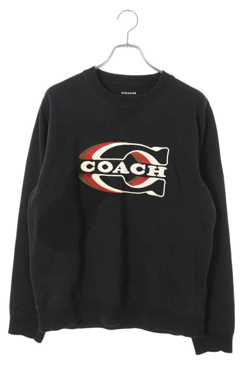 COACH ダークグレー ブラック スウェット M ティゴラ TIGORA メンズ スウェットトレーナー ウォッシャブル