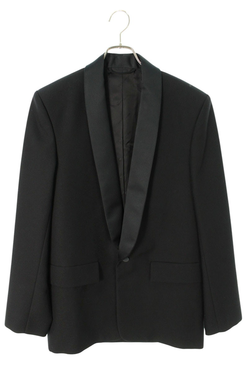 本物 バレンシアガ 2B ピークド テーラード ドレス ジャケット 34 BALENCIAGA (バレンシアガ) Double-Breasted Blazer Jacket