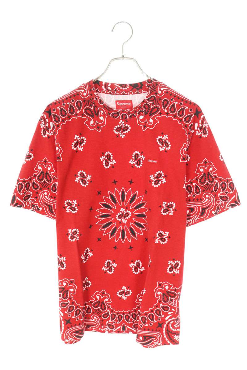 Supreme 水色 バンダナ柄 Tシャツ L Supreme バンダナ柄 Tシャツ L