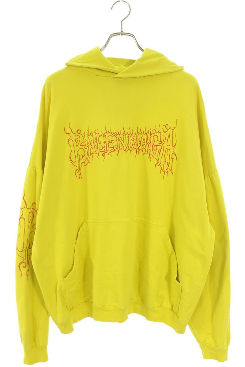 スタイリッシュな【BALENCIAGA】ロゴ プリントパーカー 24SS新作 BALENCIAGA バレンシアガ 24SS Layered Hoodie レイヤード
