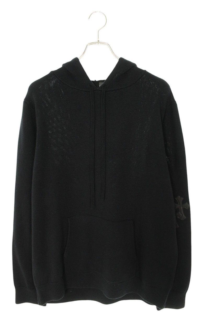 クロムハーツ サイズ:MED/LRG  WAITING ROOM HD PLVR CSHMR クロスパッチ付きカシミアパーカー 中古 SS07 10625-250127-0032_1.jpg